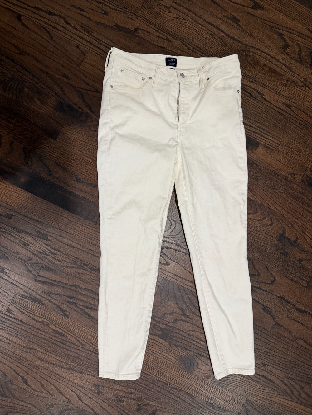 J. Crew Off-White/ Cream Skinny Jeans